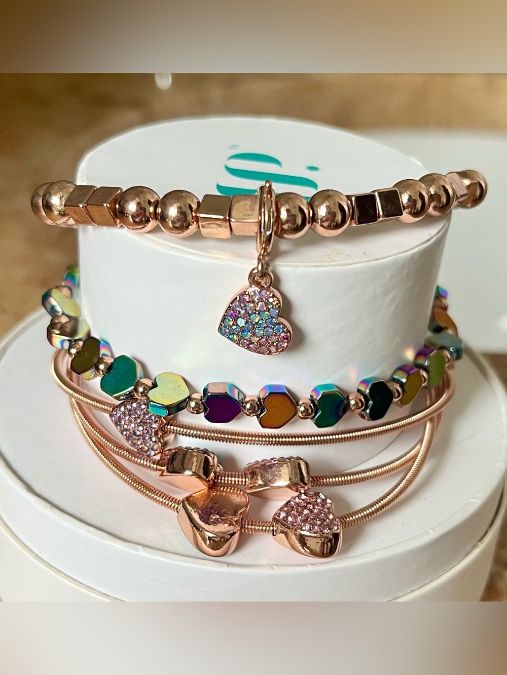 Bomb Party Retro Stack With Hearts On Fire HTF
